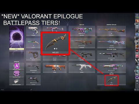 *NEW* Valorant Battlepass Epilogue Tiers?! (New Ruin dagger/Karambit upgrade) ACT 3