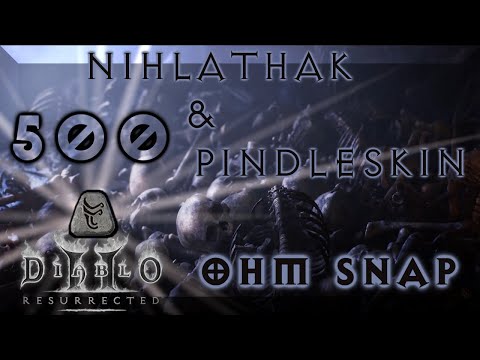 Diablo 2 Resurrected (D2R) - 500 Nihlathak + Pindle Drop HIGHLIGHTS [Destruction Keys For Days]