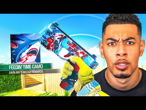 I UNLOCKED "FEEDIN TIME" CAMO in BO7.. Animated! (Weekly Challenge Camo)