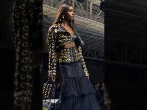 Maty Fall Dibaa Walks At Moschino Ss24 Fashion Show #moschino #ss24 #fashionshow