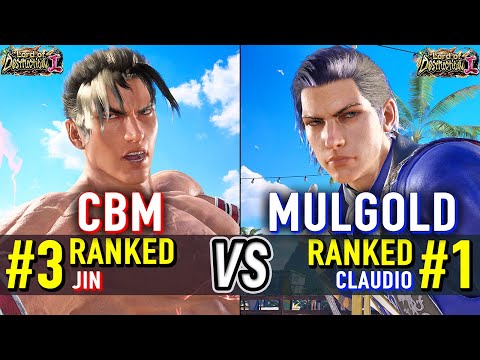 T8 🔥 CBM (#3 Ranked Jin) vs MULGOLD (#1 Ranked Claudio) 🔥 Tekken 8 High Level Gameplay