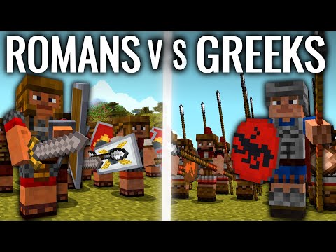 Minecraft ROMANS VS GREEKS | Ancient Wars