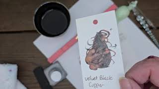 Velvet Black Copper Ink Review De Atramentis Pearlescent Ink