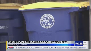A new ordinance cuts down garbage fees in Fairhope