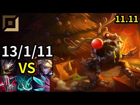 Kog'Maw ADC vs Ezreal - KR Grandmaster | Patch 11.11