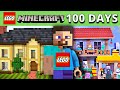 Spending 100 Days Building LEGO Minecraft…