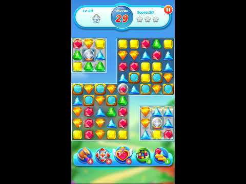 Jewel Crush 💎 - Jewels & Gems Match 3 Legend 2020 Level 80 ⭐⭐ no Booster 👑 Android Gameplay ✅