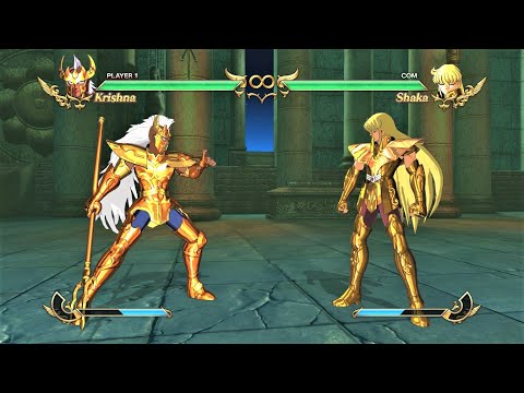 Chrysaor Krishna vs Virgo Shaka (Hardest AI) - Saint Seiya: Soldiers' Soul