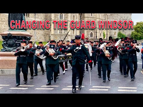 CHANGING THE GUARD WINDSOR! BAND OF THE BRIGADE OF GURKHAS | 10th May 2022 | WINDSOR CASTLE