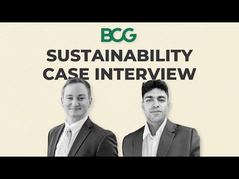 BCG Sustainability Case Interview Example