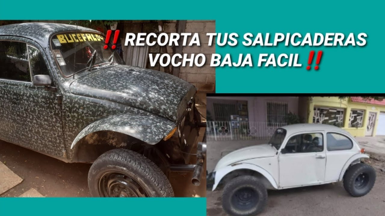 || ŔECORTANDO SALPICADERAS VOCHO BAJA FACIL 🔥 || proyecto vocho baja
