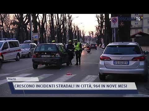 2021-11-22 PRATO - CRESCONO INCIDENTI STRADALI IN CITTÀ, 964 IN NOVE MESI