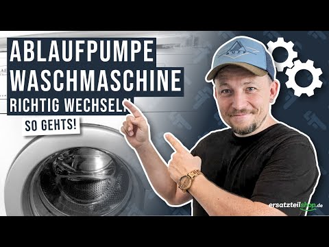 Ablaufpumpe Waschmaschine wechseln - so geht es!