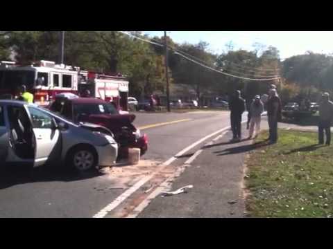 Two car accident in Falmouth, MA on October 26, 2012