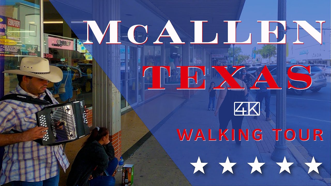 Immersive street-level walking tour through Mcallen Downtown, United States, showcasing authentic urban landscapes, local architecture, and the vibrant atmosphere of the city's neighborhoods