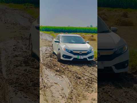 Honda Civic Mud off-roading  #car #offroad #viral #offroading #shorts #trending  #cars #best