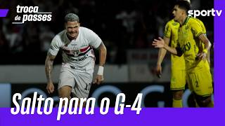 SÃO PAULO VENCE O MIRASSOL E ENCOSTA NOS LÍDERES DO BRASILEIRÃO | TROCA DE PASSES | sportv