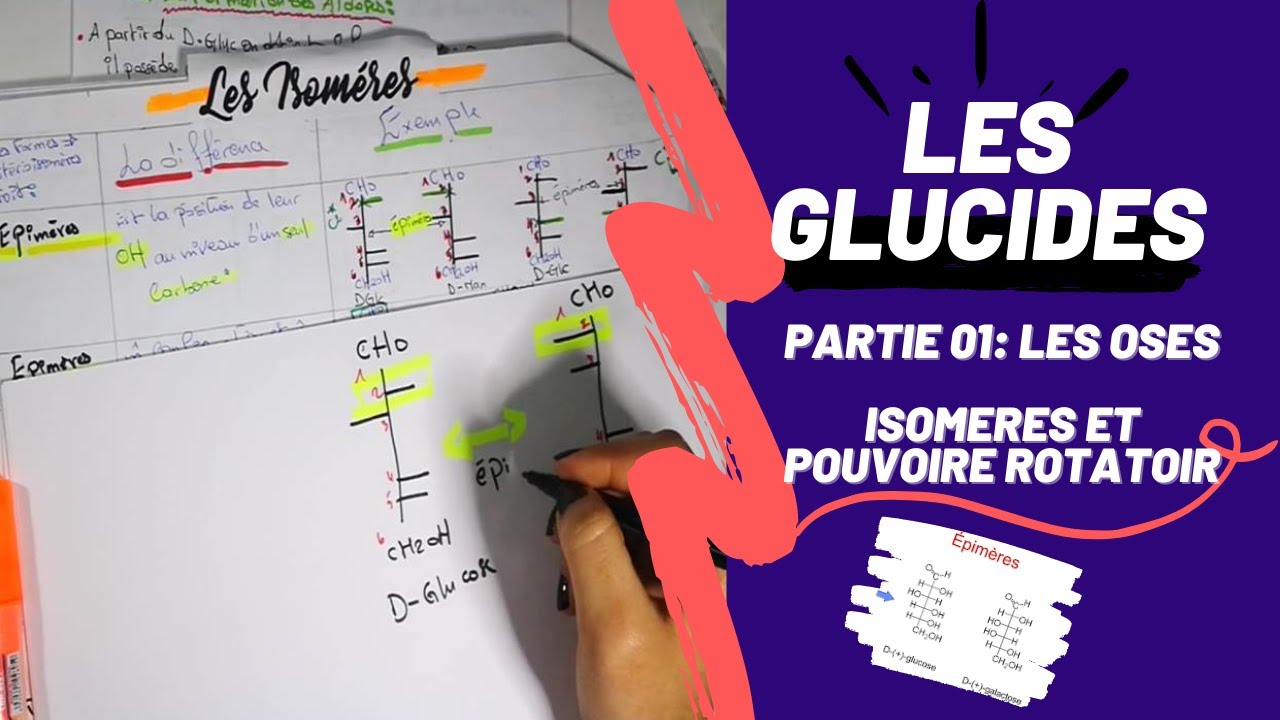 📣 Biochimie : (2) LES GLUCIDES PARTIE 01 ( Les Oses : Les isomères )👌 #SNV#USTHB#BIOCHIMIE#MEDECINE