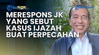 Jokowi Tanggapi Saran JK untuk Akhiri Polemik Ijazah yang Dinilai Memecah Belah Masyarakat
