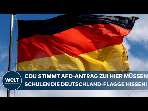 SACHSEN-ANHALT: CDU stimmt AfD-Antrag zu! Jerichower Land! Schulen müssen Deutschland-Flagge hissen