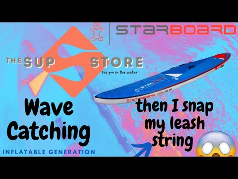 Surf session | Starboard Inflatable 12’6 Generation | Snapped leash causes a test | The SUP Store