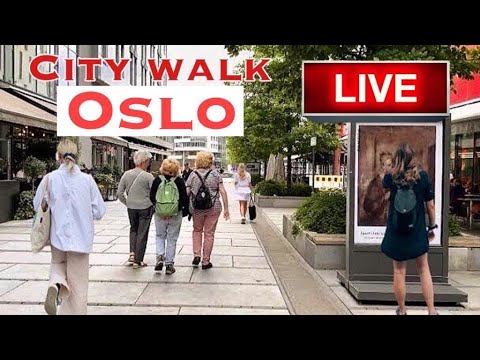 Norway Oslo walking tour 🇳🇴 Live Walk & Talk West Oslo Summer 2022