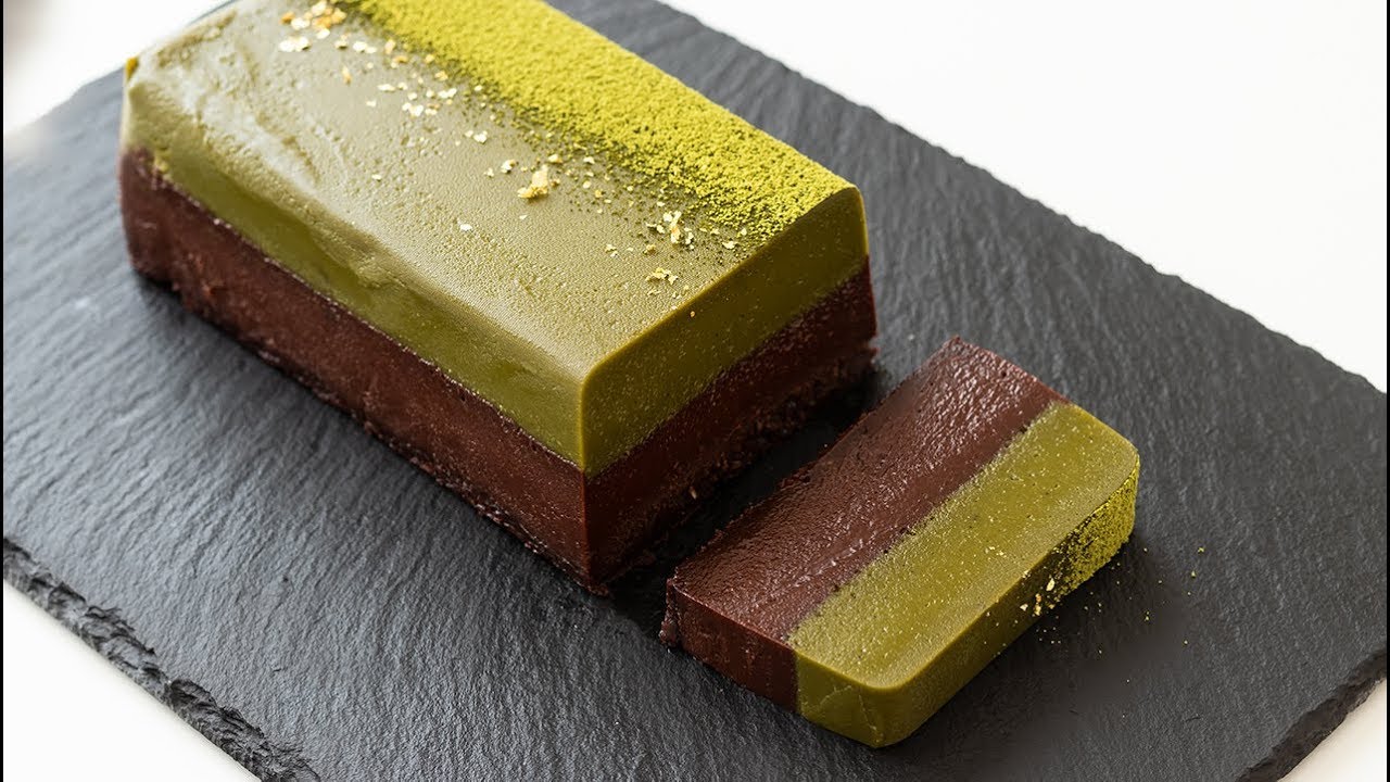 濃厚抹茶とチョコのWテリーヌショコラの作り方[ほぼフルバージョン] Matcha & chocolate terrine