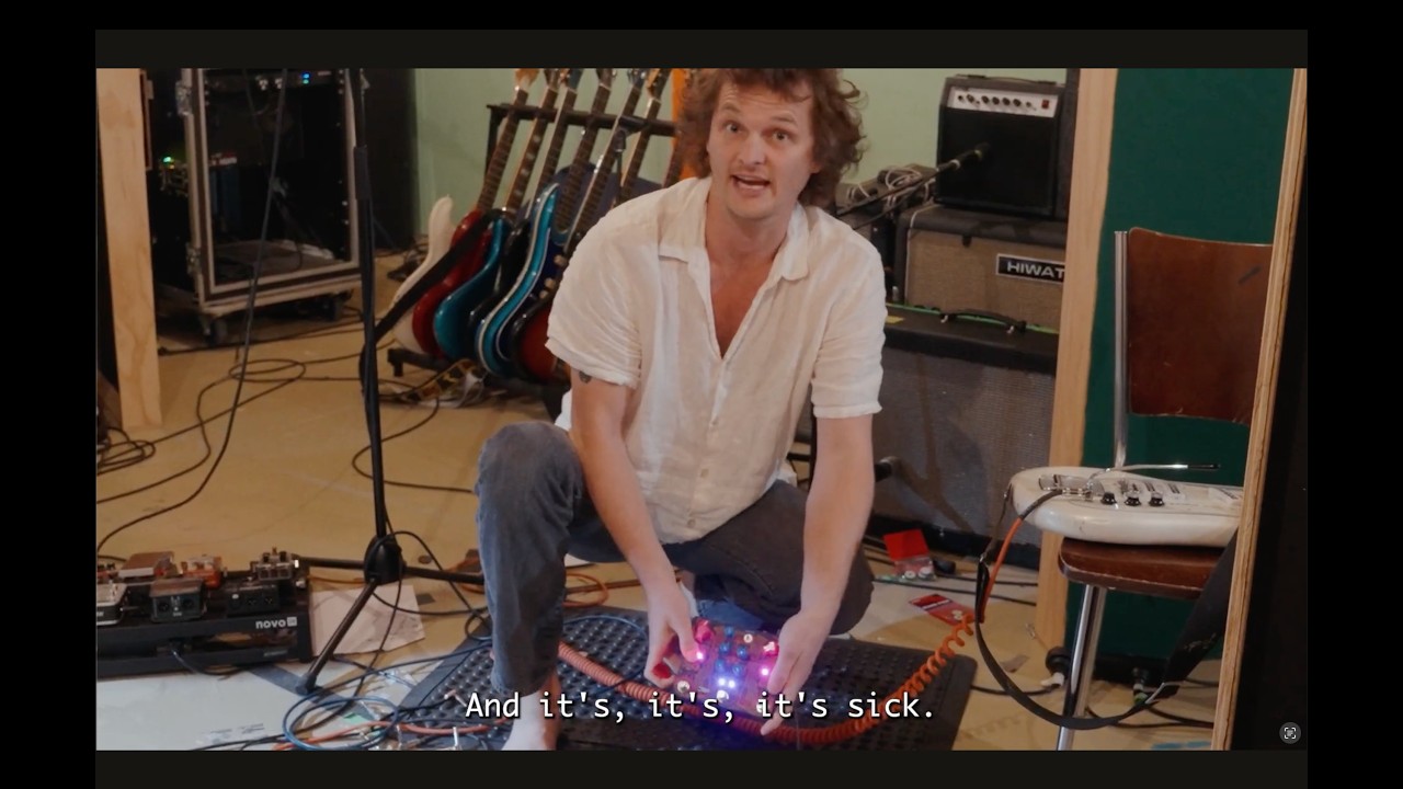 JAM pedals Tiny Amp Destroyer | With Stu Mackenzie (& Joey) of King Gizzard & the Lizard Wizard - YouTube