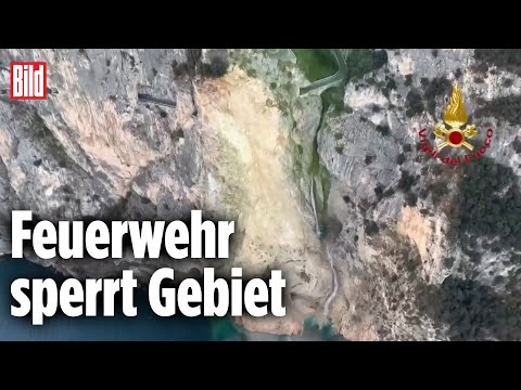 Gewaltiger Erdrutsch am Gardasee