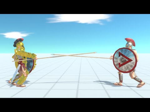 GOLDEN SPARTAN vs EVERY UNIT - Animal Revolt Battle Simulator