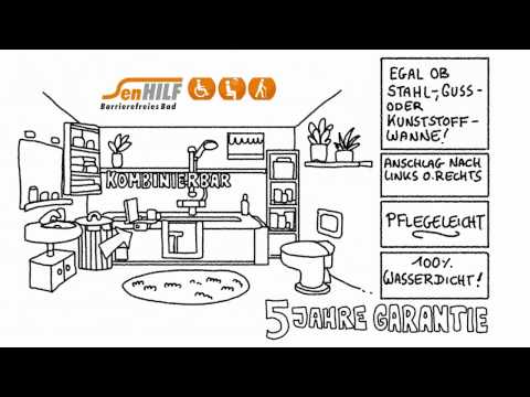 Badewannentür für den nachträglichen Einbau