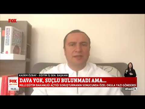 Genel Başkanımız Kadem Özbay, Antalya TED Koleji’nde 29 Ekim Cumhuriyet Bayramı Töreni’nde konuşma yapan Türk Dili ve Edebiyatı öğretmeni Emine Karakaş’ın Milli Eğitim Bakanlığı müfettişleri görüşü sonrasında işten atılması ile ilgili Fox Tv’ye açıkl