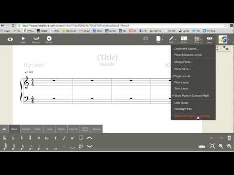 MUS101: Noteflight Setup