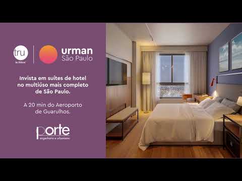 Suítes de hotel para investir no Urman São Paulo.