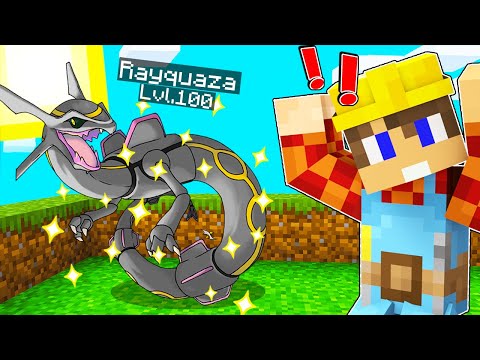 I CAUGHT SHINY RAYQUAZA LEGENDARY POKEMON ON PIXELMON!!!