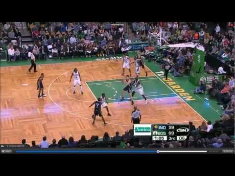 Tyler Hansbrough dunks on Kevin Garnett