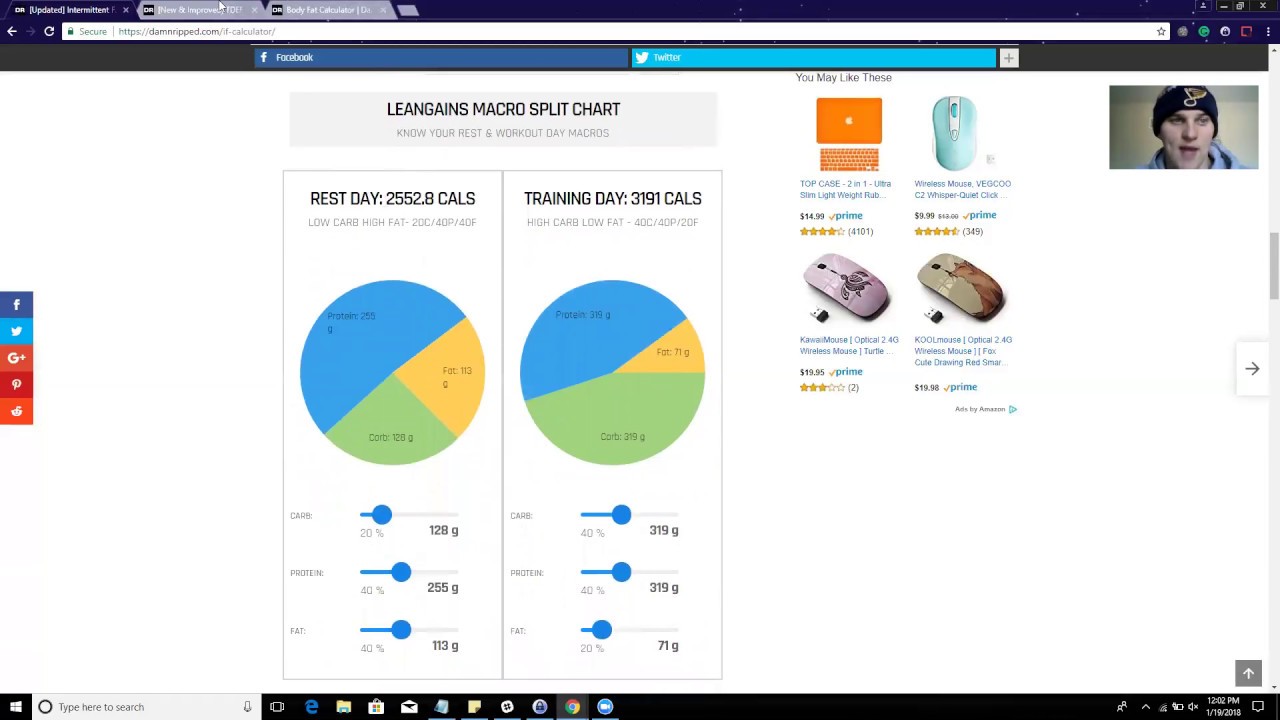 Intermittent Fasting Calculator -- EASY TO USE!