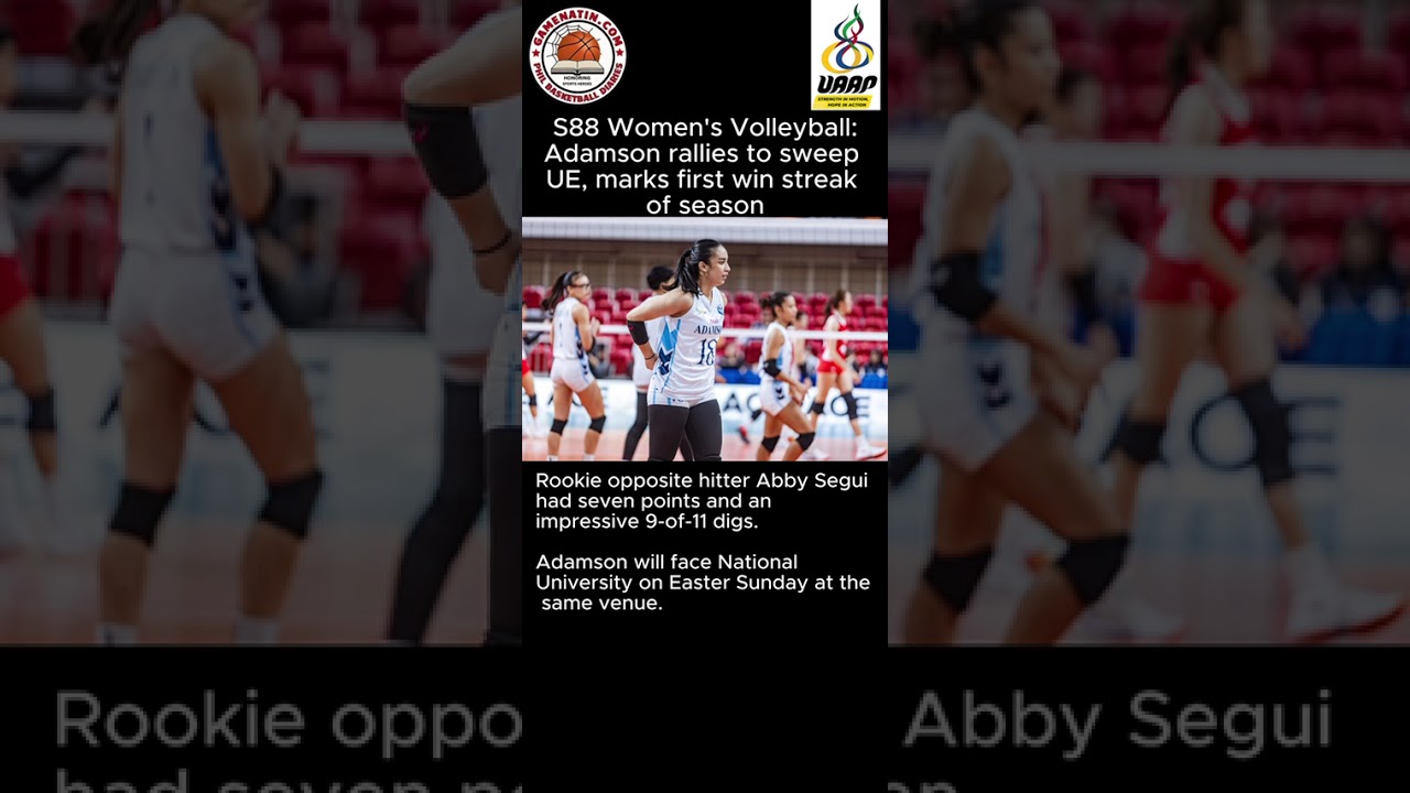 UAAP Women's Volleyball: Adamson sweeps UE