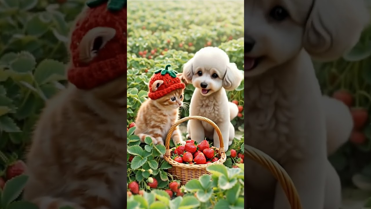 🎨いちご日和　#もふもふの丘でまってるよ