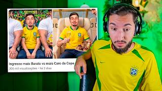 Ingresso mais Barato vs mais Caro da Copa do Mundo