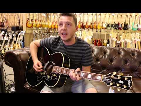 Alex Kissack from Sweet Little Machine playing a 2009 Gibson SJ-200