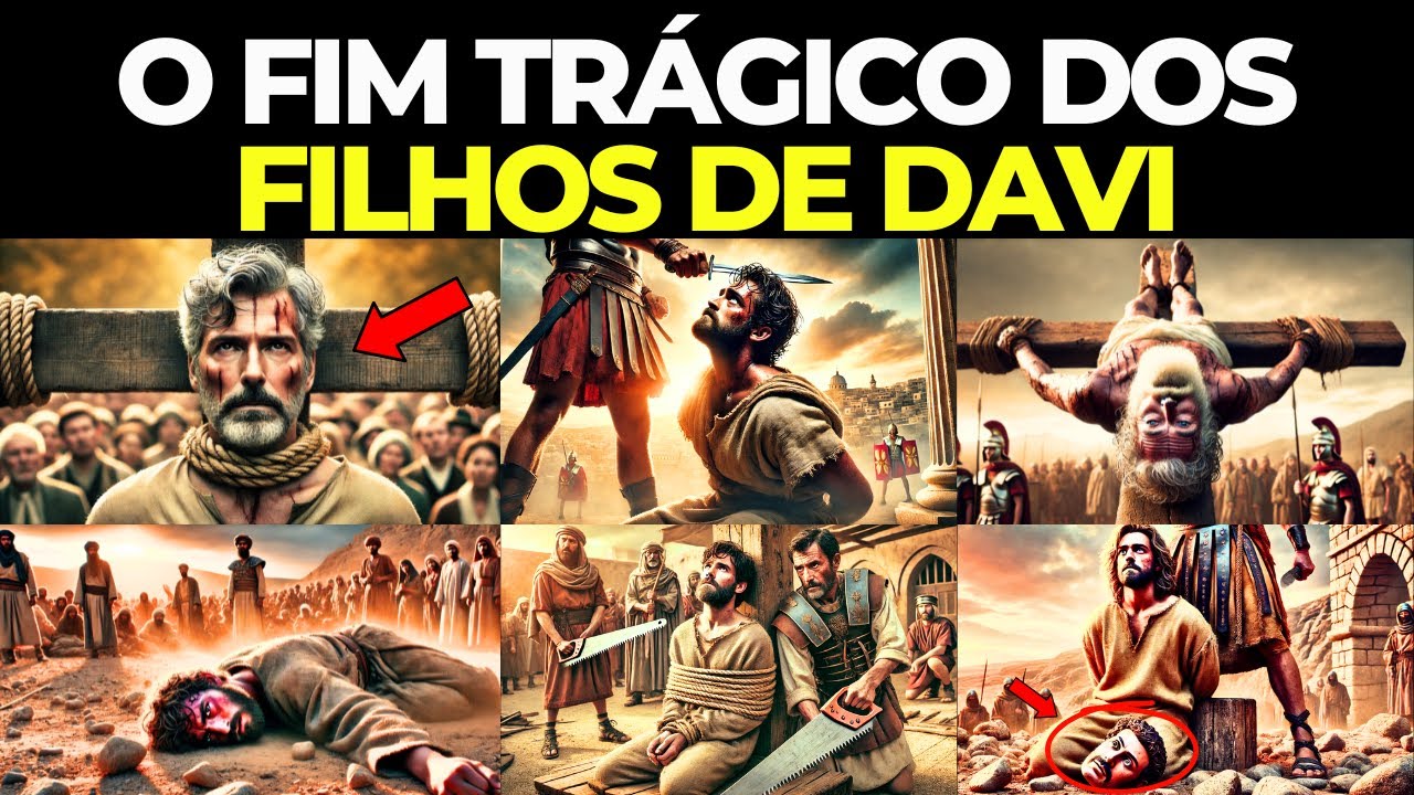 A História do Triste Fim dos 4 Filhos do Rei Davi (história bíblica explicada)