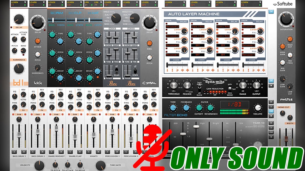 Softube - Heartbeat [Drum-machine][Demo][Only sound]