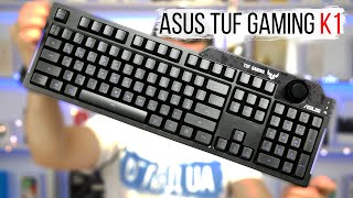 ASUS TUF Gaming K1 USB Black Ru (90MP01X0-BKRA00) - відео 1