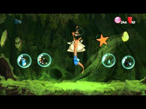 Rayman Origins (1080i HD) Walkthrough Bonus Part 1 - Bubble Dreamer's Costume Comments