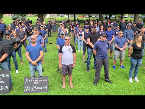 Toronto First Responders Silent Freedom Protest, Monday September 13th 2021