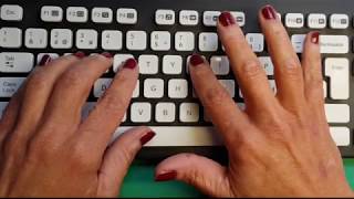 Dactylographie - Frappe à l'aveugle sur un clavier AZERTY (méthode)