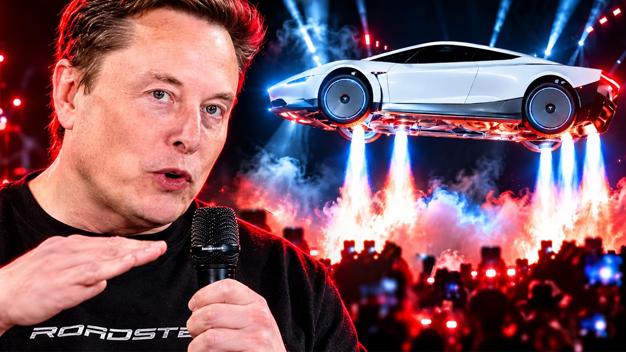 You Won’t BELIEVE What Elon Said at the Launch of Tesla's Roadster Flying Car!!!