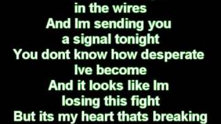 Missing you by Taylor Swift and Tyler Hilton with lyrics on screen
