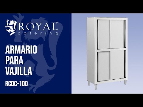 vídeo - Armario para vajilla - 1000 x 500 x 1800 mm - Royal Catering